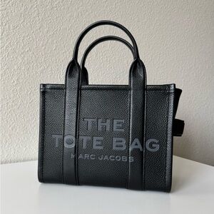 Marc Jacob Small Tote Bag - Black Leather